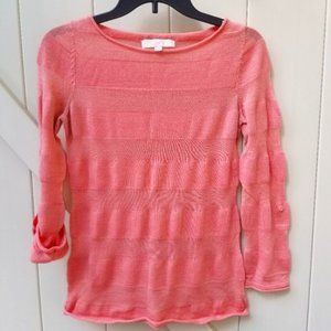 Loft Knit Peach Knit Top